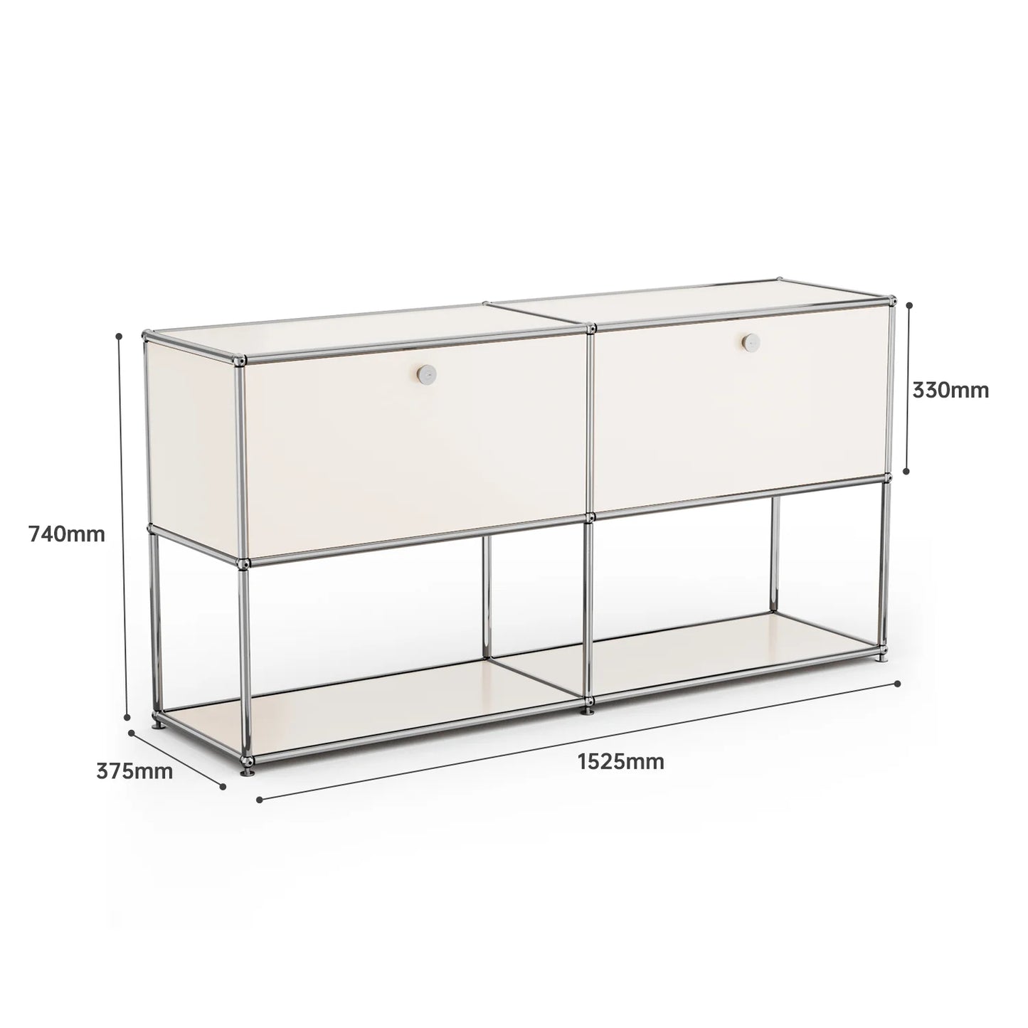 Living room side cabinet, stainless steel metal panel