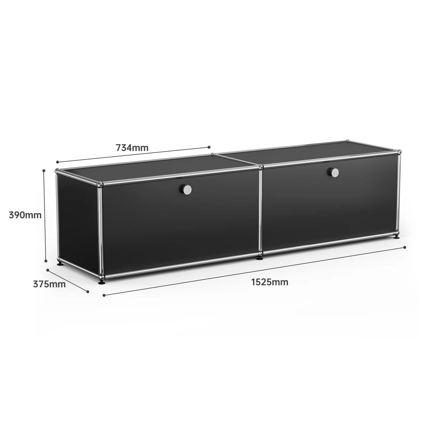 Living room side cabinet, stainless steel metal panel