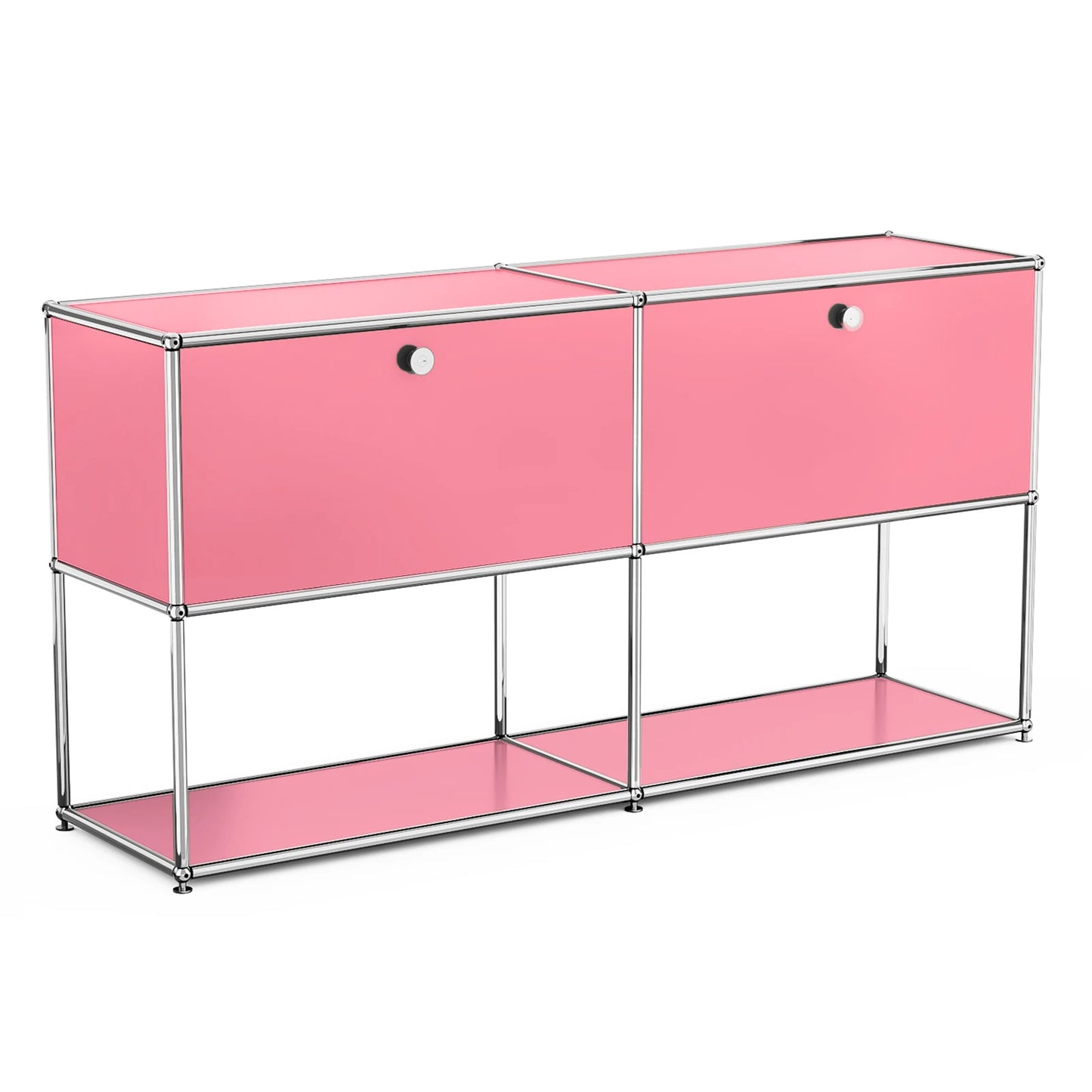 Living room side cabinet, stainless steel metal panel