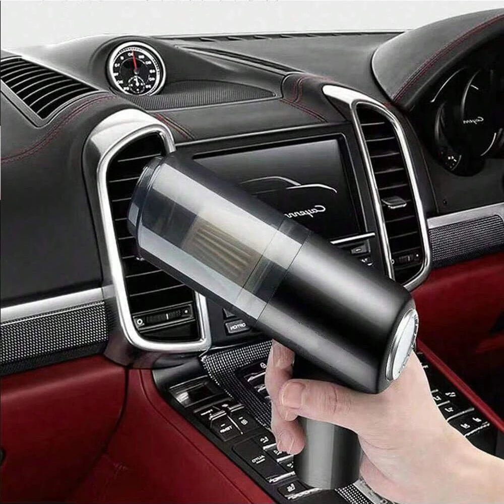 Compact vacuum cleaner with suction and blowing