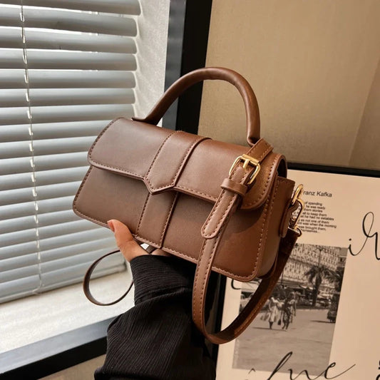 Women's PU Leather Shoulder Bag - Elegant Crossbody Bag