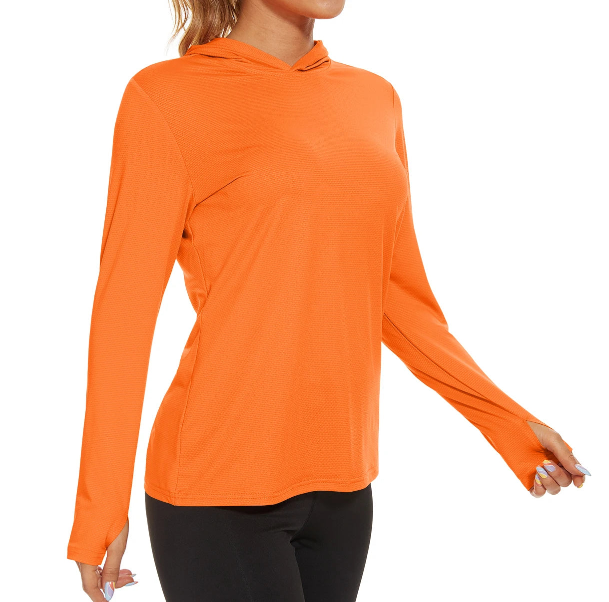 Long Sleeve Sports T-Shirt with Hood
