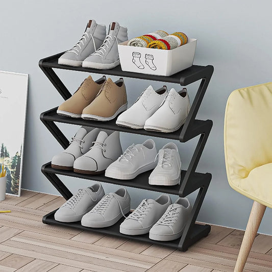 Simple Dustproof Cloth Shoe Rack Space Saving