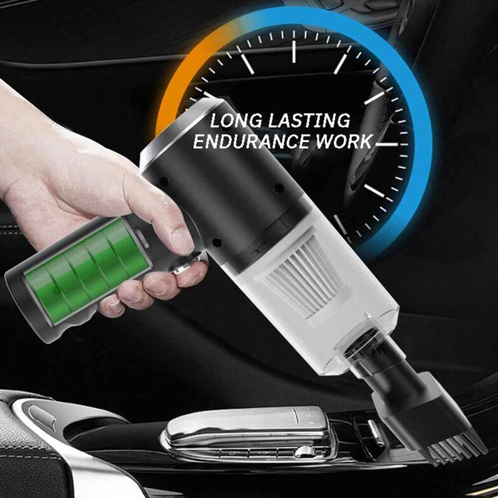 Compact vacuum cleaner with suction and blowing