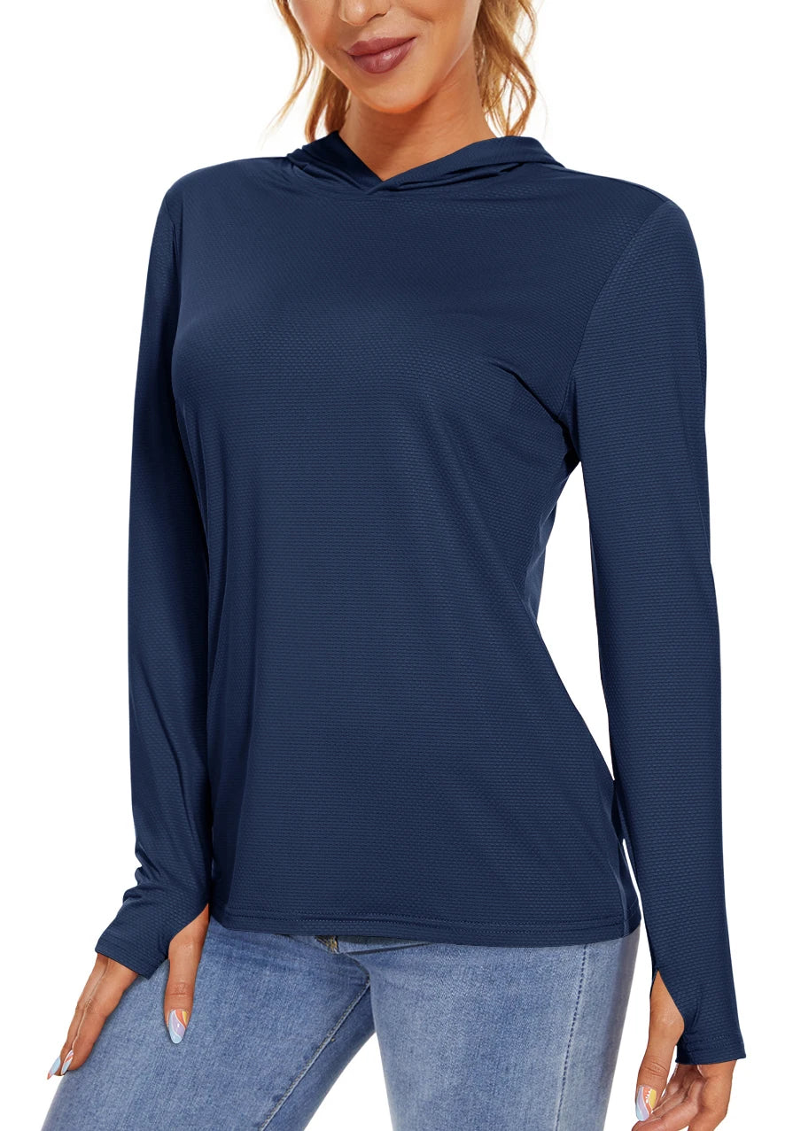 Long Sleeve Sports T-Shirt with Hood