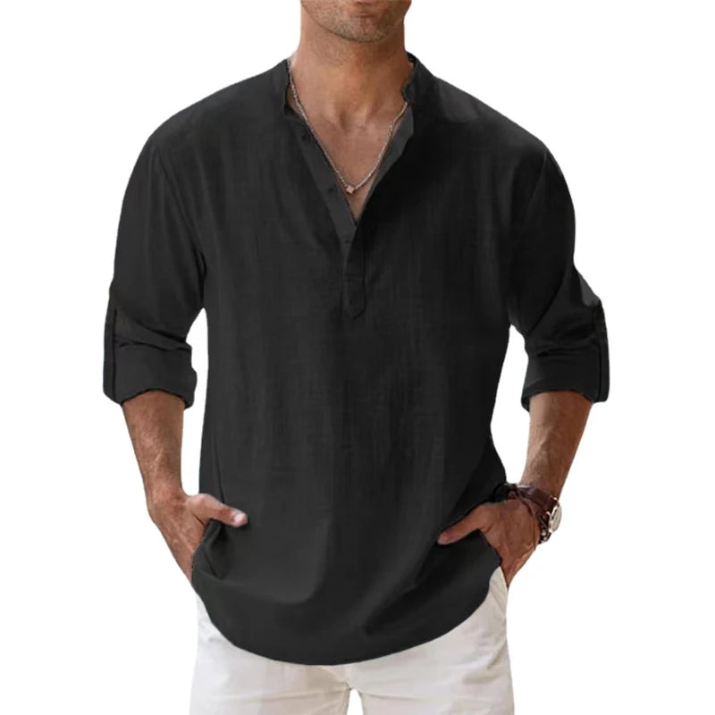 Men's lightweight casual cotton shirt
