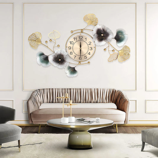 Wall clock with distinctive decoration