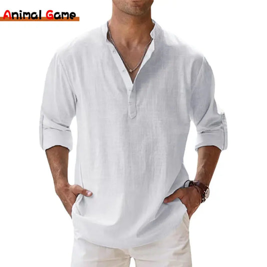 Men's lightweight casual cotton shirt
