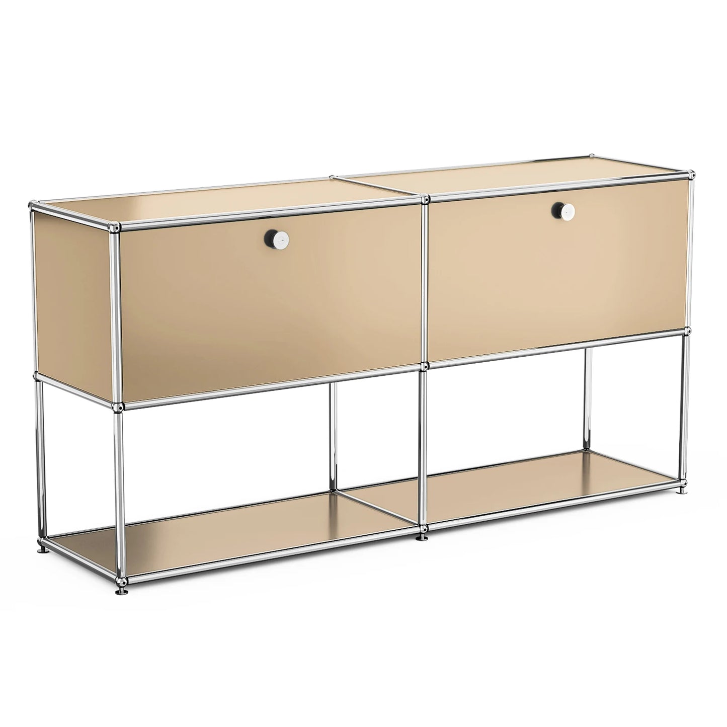 Living room side cabinet, stainless steel metal panel