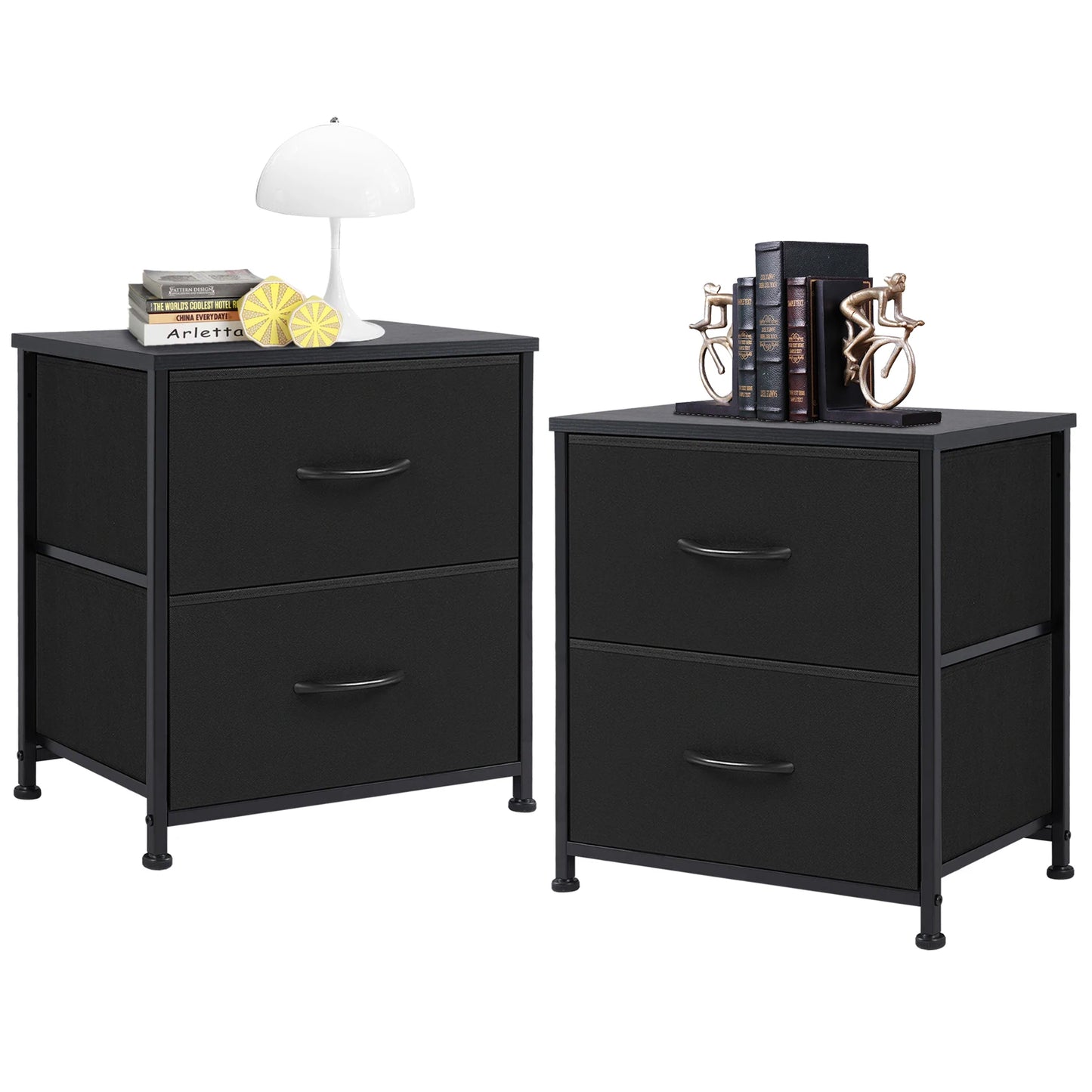 Layered living room chest of drawers set of 2 drawers