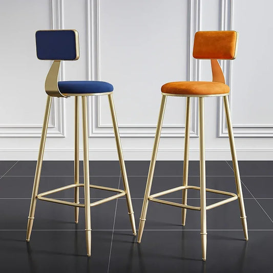 Luxurious bar stool, made of steel