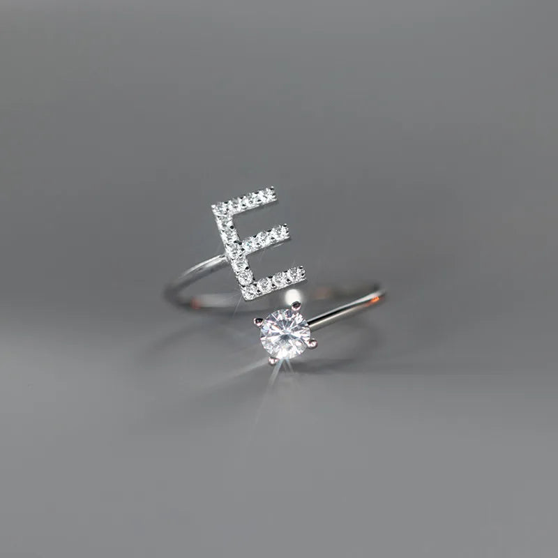 Soft ring for women, letter ring