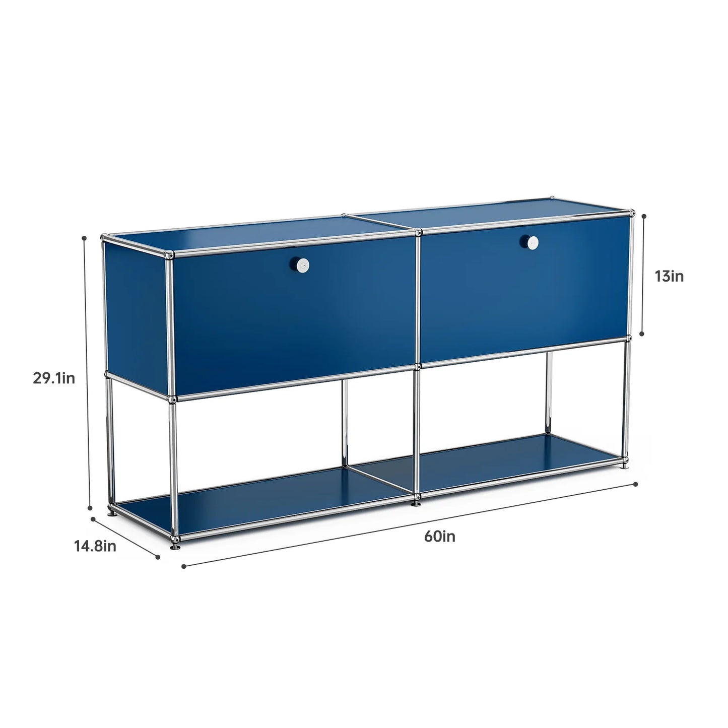 Living room side cabinet, stainless steel metal panel