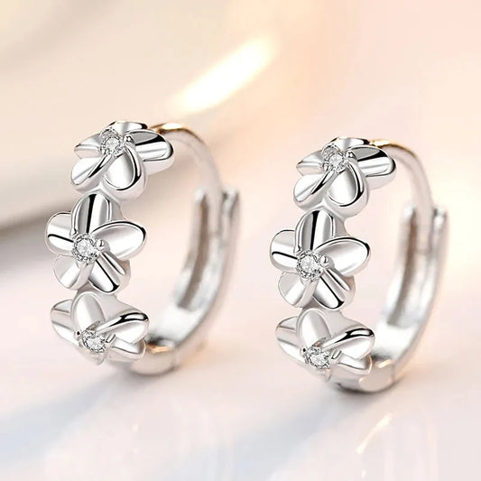 Silver earrings for women