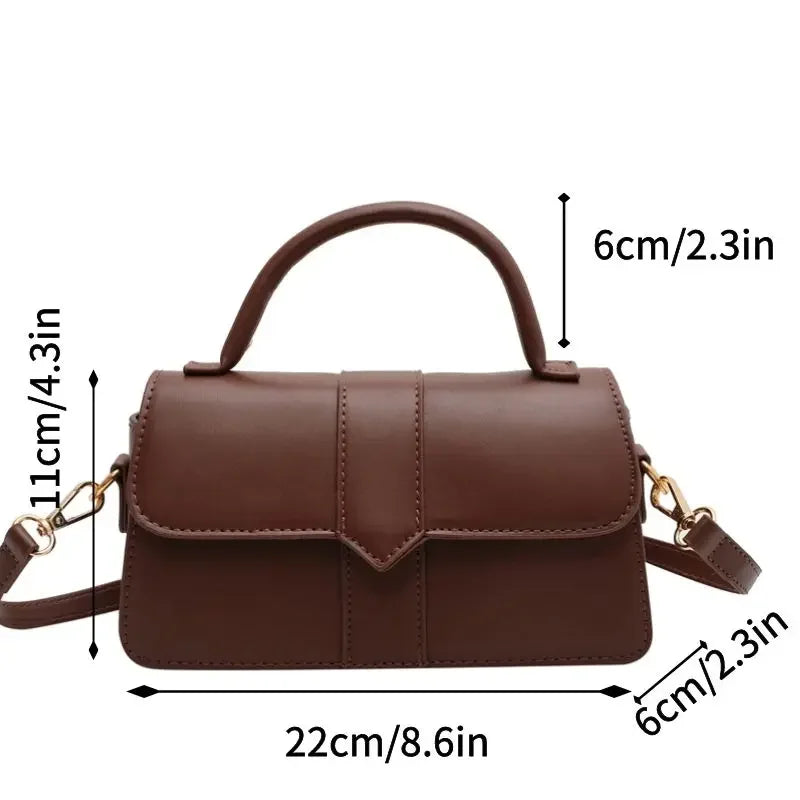 Women's PU Leather Shoulder Bag - Elegant Crossbody Bag
