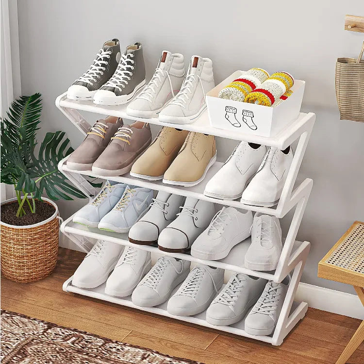 Simple Dustproof Cloth Shoe Rack Space Saving